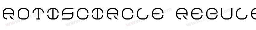 RotisCircle regular字体转换